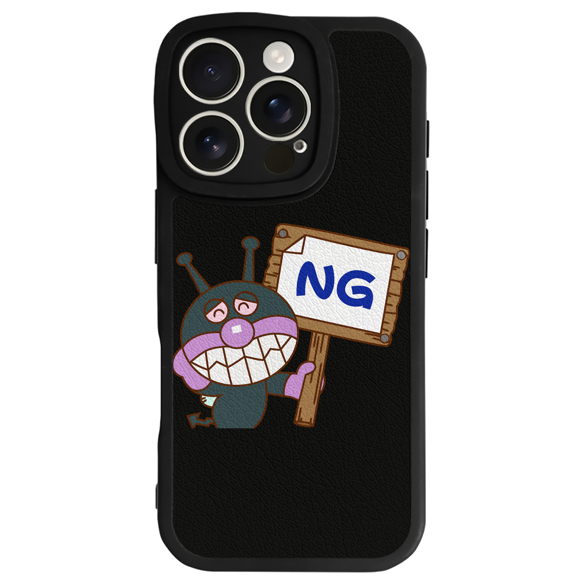 （画像用） アンパンマン Anpanman 【iPhone 16シリーズ対応】シリコンスマホケース（レザー調） 材質：シリコン